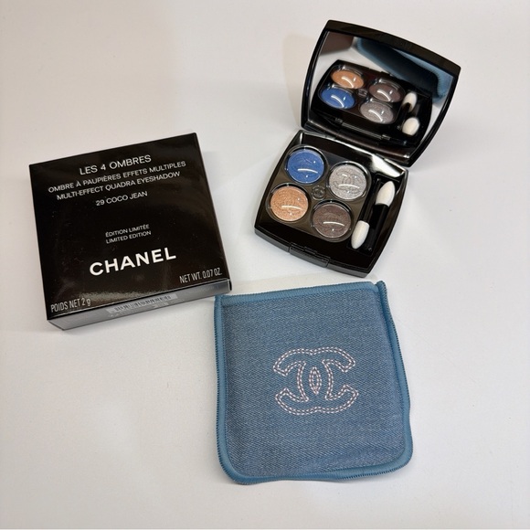 CHANEL Other - CHANEL Les 4 Ombres Eyeshadow Palette - Blue, Silver, Brown, Black